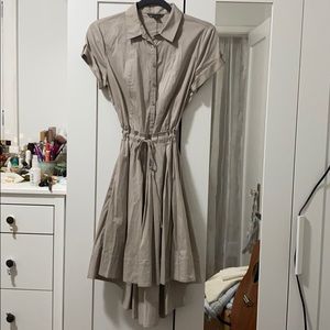 Asymmetrical short sleeve dress